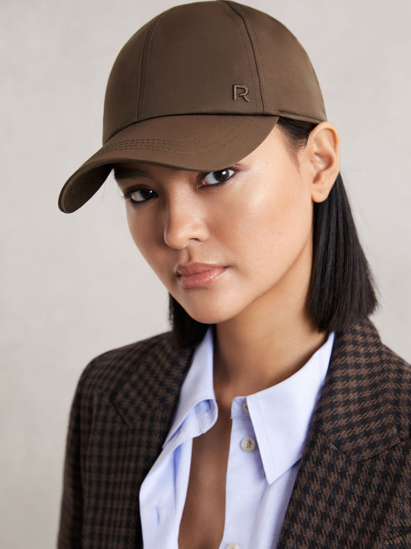 Reiss chocolate Nicole baseball cap (British brand)