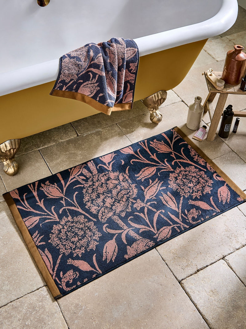 William Morris At Home Wild Tulip bath mat 90x50cm (British brand)