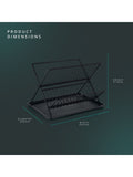 Swan Black Collapsible Dish Rack with Removable Drip Tray (British brand)
