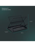 Swan Black Collapsible Dish Rack with Removable Drip Tray (British brand)