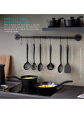 Swan 6 piece black stealth kitchen utensil set (British brand)