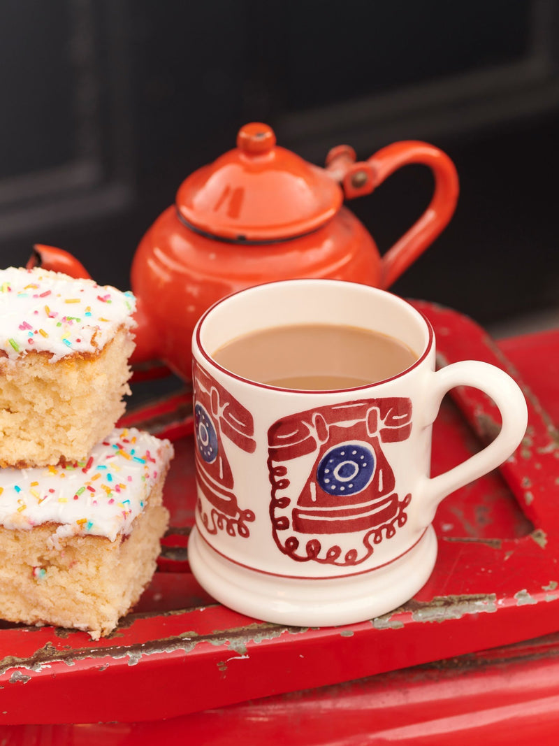 Emma Bridgewater cream telephone mug 1/2 pint - British product
