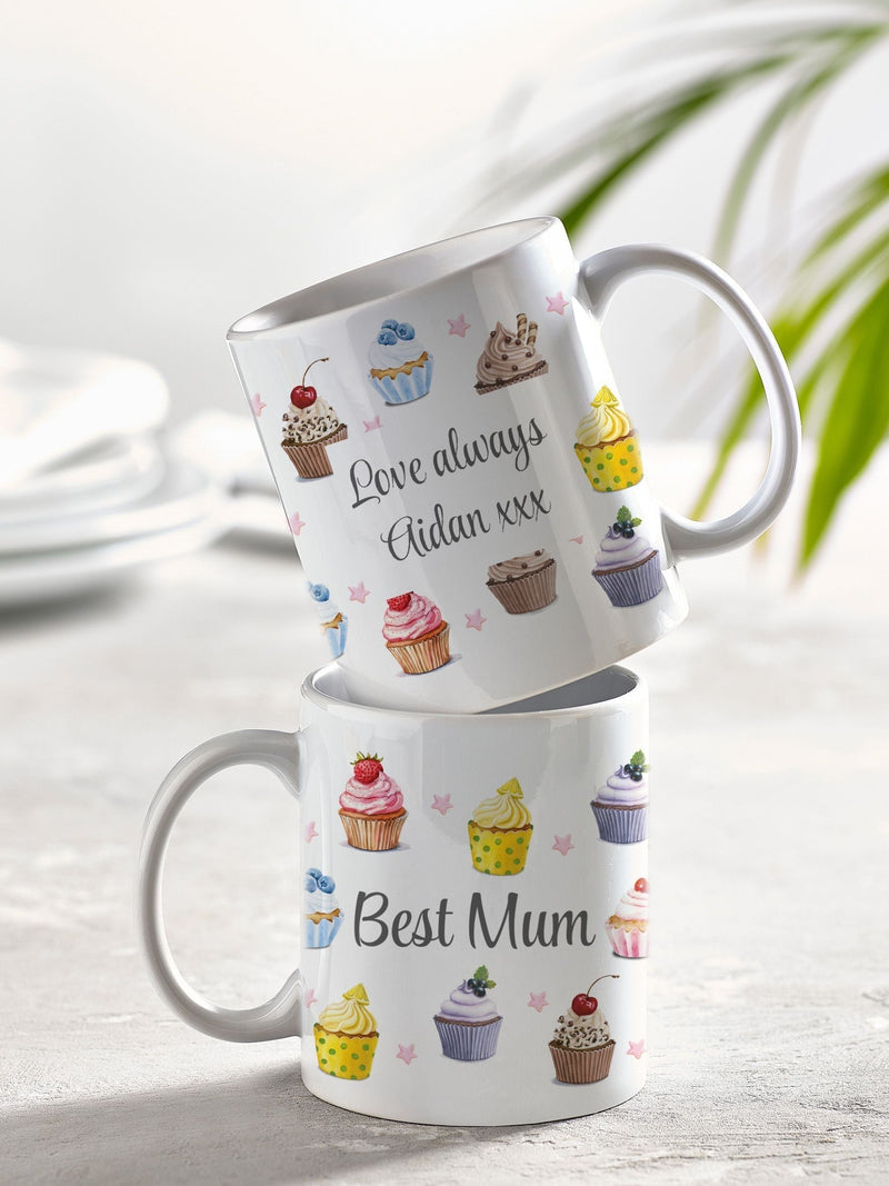 Loveabode 11oz Personalised Ceramic Mug and Coaster Set, imported from the UK