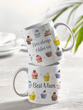 Loveabode 11oz Personalised Ceramic Mug and Coaster Set, imported from the UK