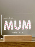 Loveabode personalised heart night light, UK version