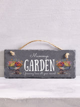 Next Loveabode Personalised Garden Slate Sign Hanging Decoration 25x10cm- Buy online at McGrocer