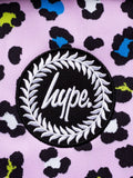 Hype purple leopard print backpack - British product