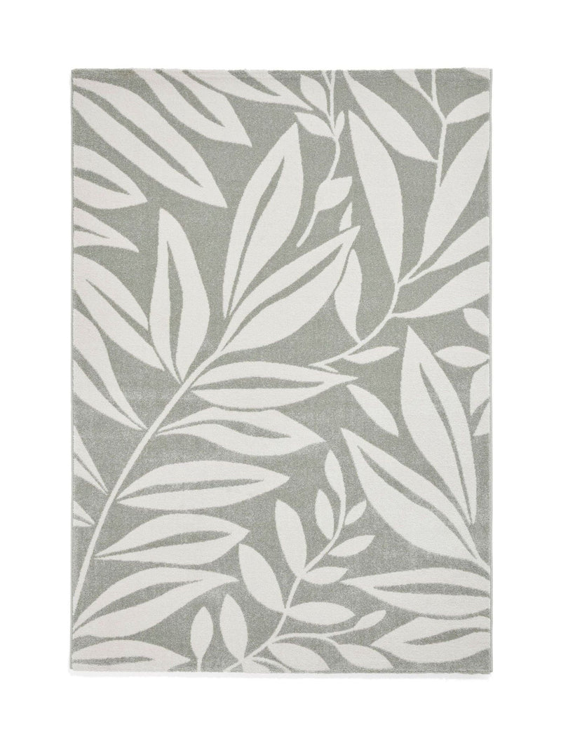 Catherine Lansfield Sorral Leaves botanical rug, 100% polypropylene - British product