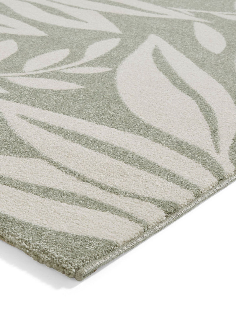 Catherine Lansfield Sorral Leaves botanical rug, 100% polypropylene - British product