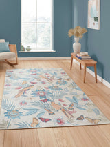 Next Catherine Lansfield Blue Amaya Tropical Birds Washable Rug- Buy online at McGrocer