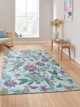 Next Catherine Lansfield Purple Amaya Tropical Birds Washable Rug- Buy online at McGrocer