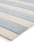 Catherine Lansfield Blue Cove Stripe rug, imported from the UK