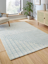 Next Catherine Lansfield Blue Larsson Modern Abstract Rug- Buy online at McGrocer