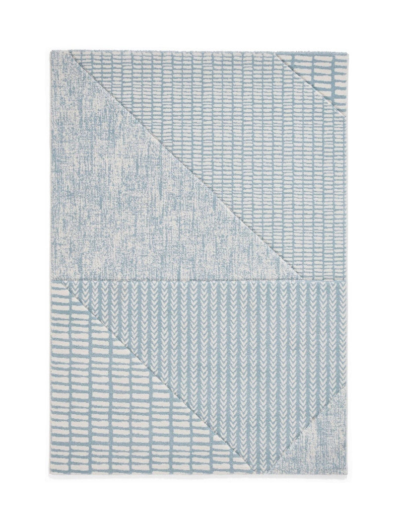Catherine Lansfield Blue Larsson abstract rug various sizes, imported from the UK