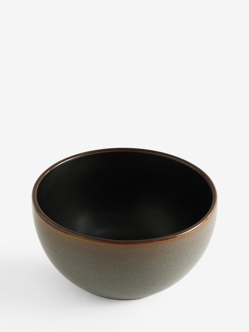 Grey Hampton stoneware cereal bowls set of 4 - British brand