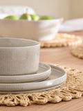 Natural Stamford 12-piece stoneware dinner set (British brand)
