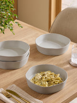 Next Natural Lana Stoneware Pasta Bowls - Set of 4- Buy online at McGrocer