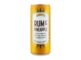 Rum and pineapple ready to drink can 5% 250ml, UK version