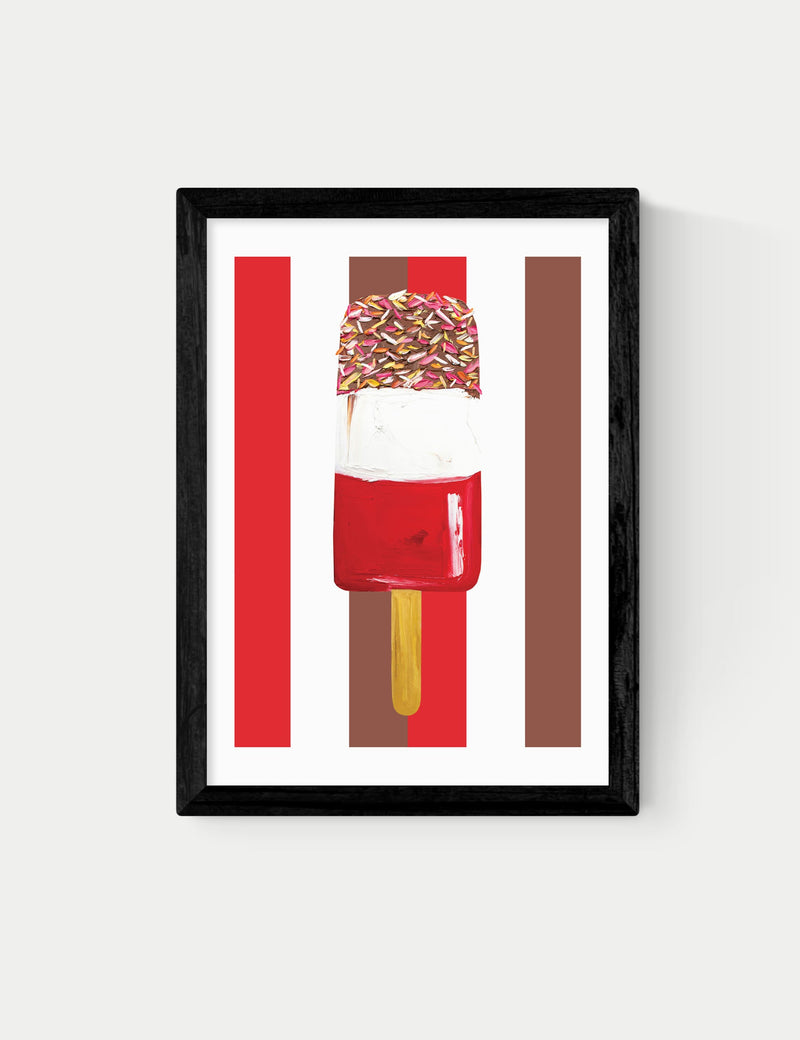 East End Prints Fab Stripes framed art - British product