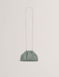 Ted Baker fabric gathered chain strap clutch bag (British brand)