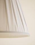 Fabric wide pleated lampshade, UK version