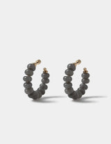M&S Faceted Natural Stone Hoop Earrings- Buy online at McGrocer