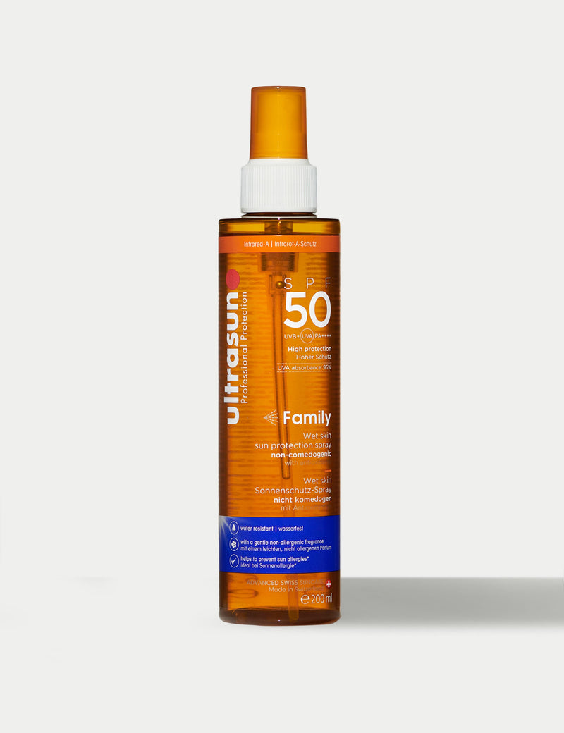 Family wet skin spray SPF 50 200ml, imported from the UK