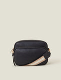 Accessorize faux leather double zip cross body camera bag - British product