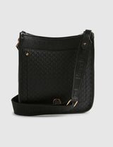 M&S River Island Faux Leather Embossed Messenger Bag- Buy online at McGrocer