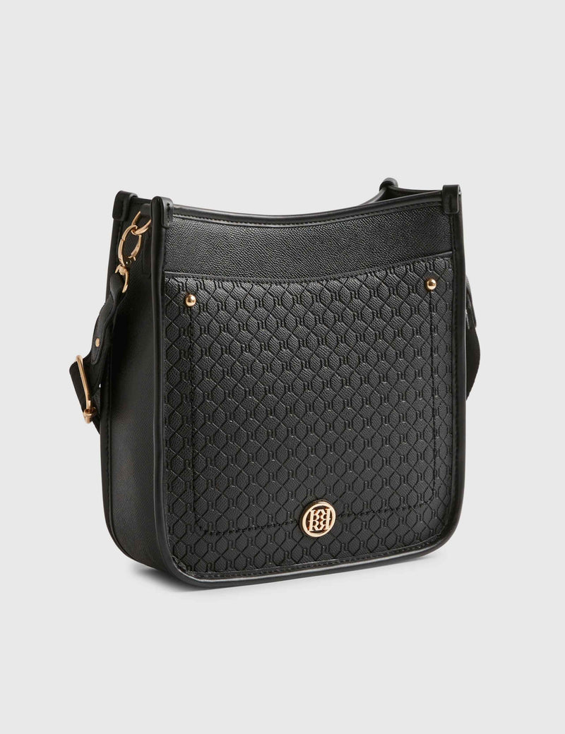River Island faux leather embossed messenger bag, imported from the UK