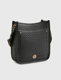 River Island faux leather embossed messenger bag, imported from the UK