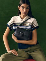 M&S Lacoste Faux Leather Flap Shoulder Bag- Buy online at McGrocer
