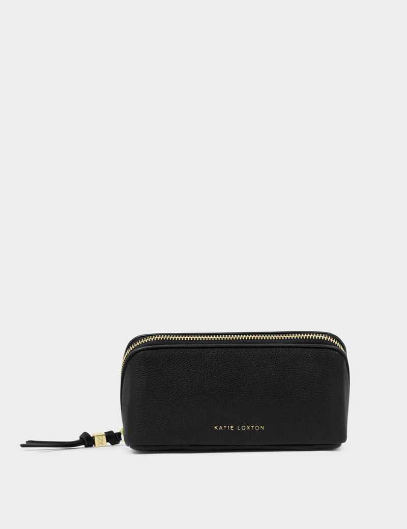 Katie Loxton faux leather fold-out mirror make-up bag, imported from the UK