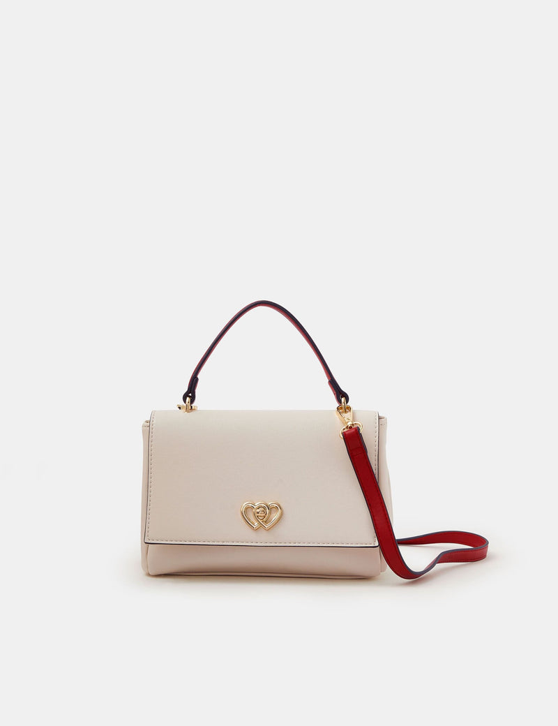 Accessorize faux leather heart clasp cross body bag, UK version
