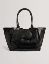 M&S Ted Baker Faux Leather Knot Bow Tote Bag- Buy online at McGrocer
