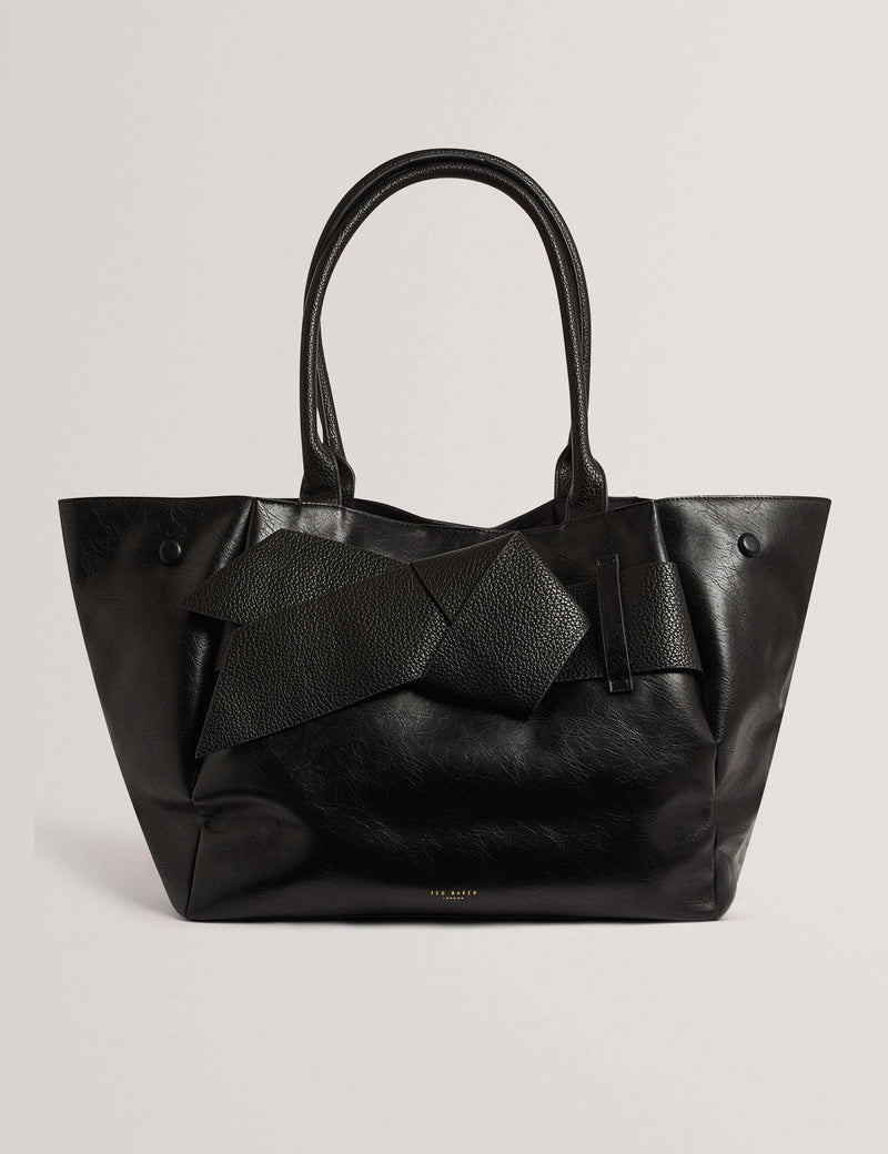 Ted Baker faux leather knot bow tote bag (British brand)