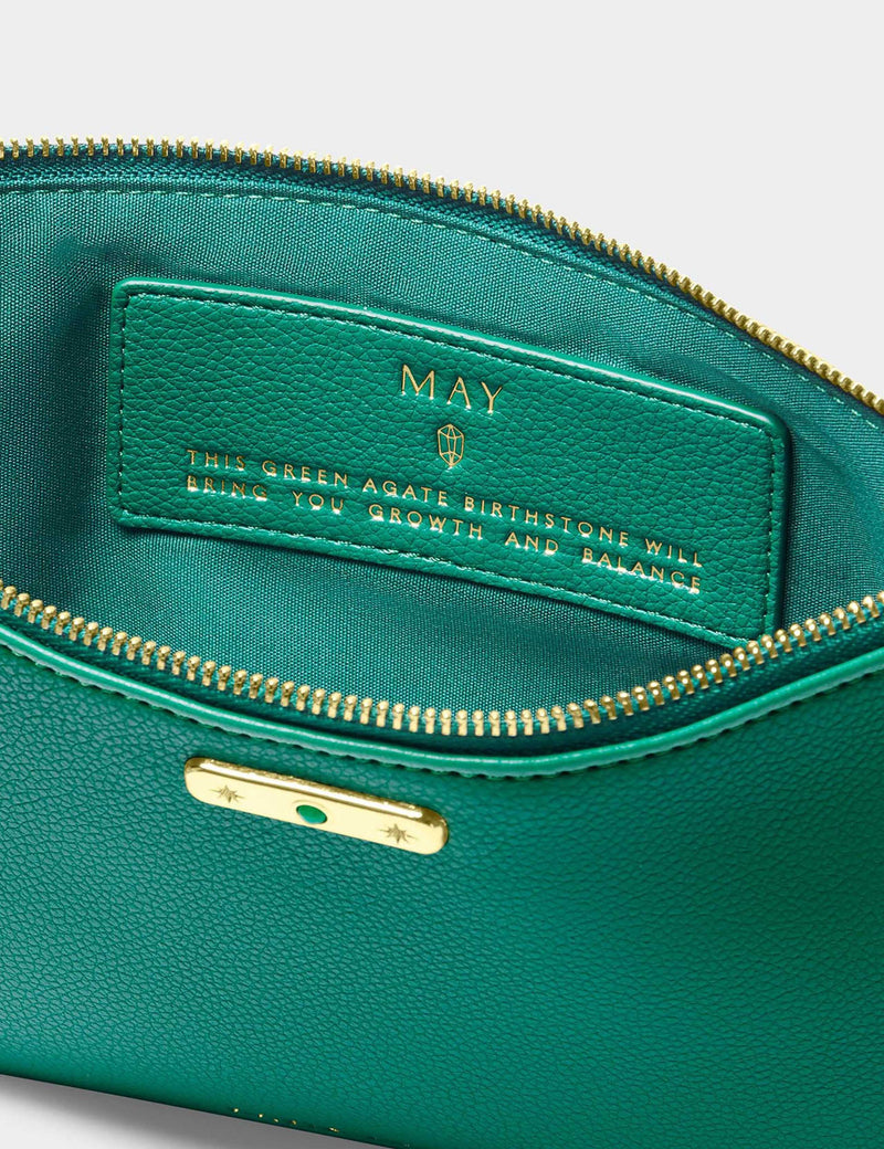 Katie Loxton faux leather pouch May birthstone (British brand)