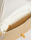 Ted Baker faux leather raffia twist lock shoulder bag (British brand)