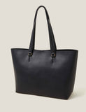 Accessorize faux leather shoulder tote bag (British brand)