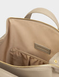 Faux Leather Top Handle Cabin Backpack