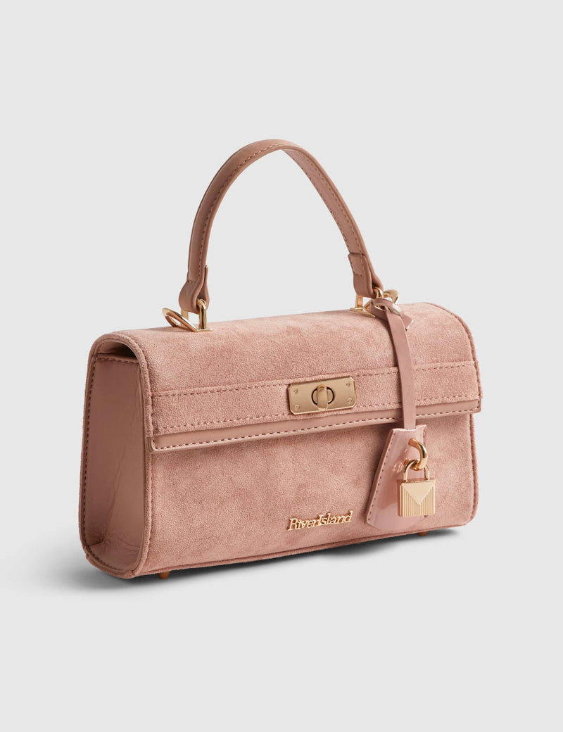 River Island faux leather top handle tote bag - British product