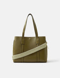 Faux leather webbing strap shoulder bag, UK version