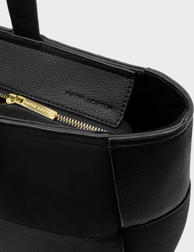 Katie Loxton veske i strikket fuskeler (britisk merke)