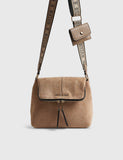 River Island faux suede cross body bag, imported from the UK