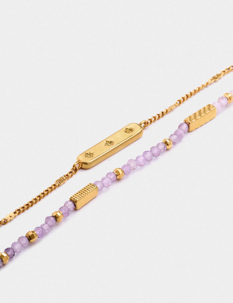Katie Loxton February waterproof birthstone bracelet - British product