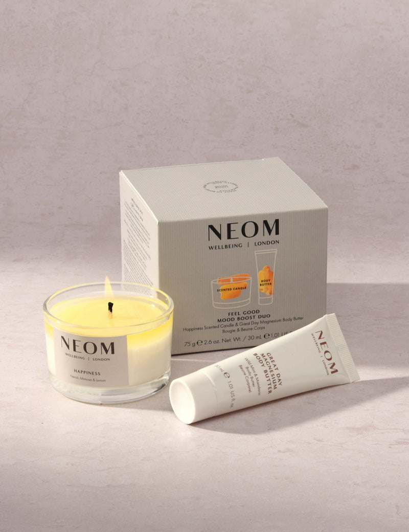 NEOM Feel Good Mood Boost Duo gift set - British product