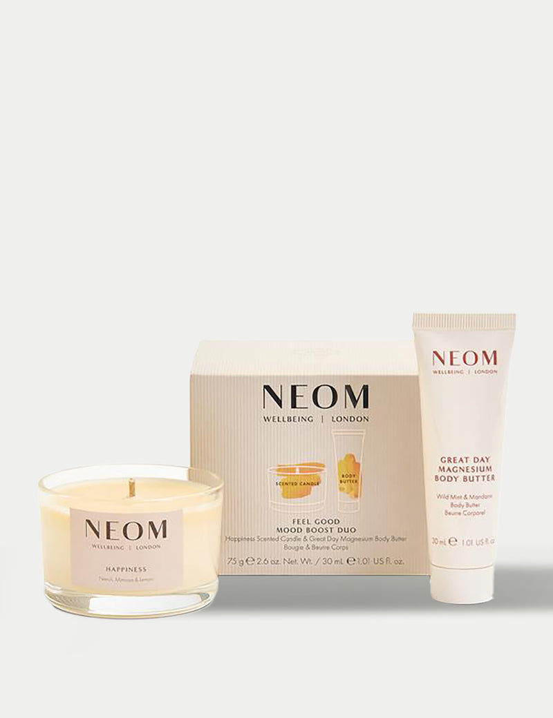 NEOM Feel Good Mood Boost Duo gift set - British product