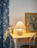 Laura Ashley Fernhill woven wicker table lamp, UK version