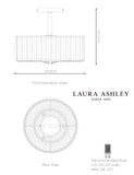 Laura Ashley Fernhurst ceiling light 34.5 cm diameter, imported from the UK