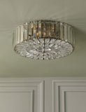 Laura Ashley Fernhurst crystal flush ceiling light, imported from the UK